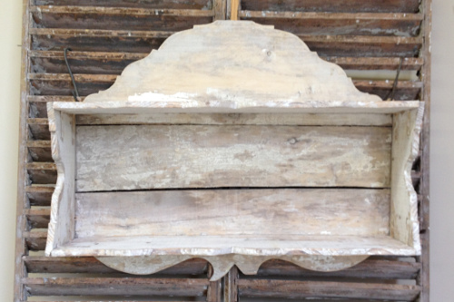 old french rustic shelf